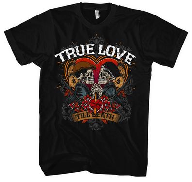 True Love Männer Herren T-Shirt | Bonnie Liebe Clyde Ehepaar Gangster Partner