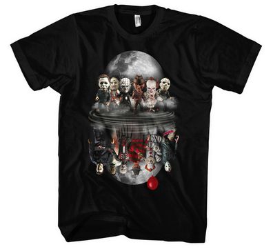 Evil Six Männer T-Shirt | Horror Halloween Nightmare Freddy Michael Myers Jason