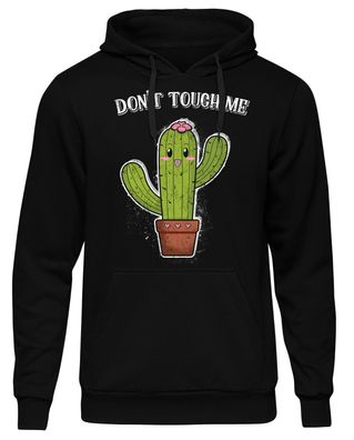 Don´t touch me Herren Kapuzenpullover | Kaktus Dont Fass mich nicht an Spruch