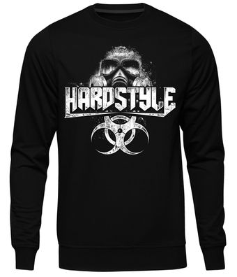 Hardstyle Maske Männer Herren Pullover | Techno Gabba Hardcore Musik Electro