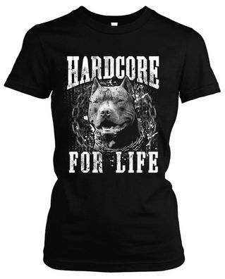 Hardcore for Life Damen Girlie T-Shirt | Hardstyle Gabber RTC Musik Techno | M1