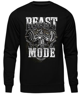Viking Beast Mode Männer Pullover | Wikinger Gym Muskeln Walhalla Fun