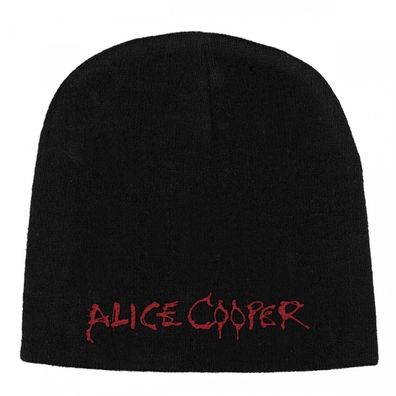 Alice Cooper Logo Beanie Mütze Hat Unisex NEU & Official!