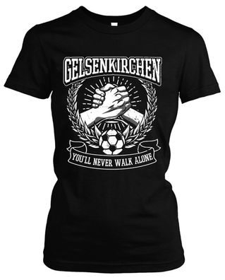 Alles für Gelsenkirchen Damen Girlie T-Shirt | Fussball Ultras Geschenk Fan