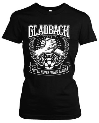 Alles für Gladbach Damen Girlie T-Shirt | Fussball Ultras Geschenk Fan