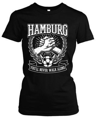 Alles für Hamburg Damen Girlie T-Shirt | Fussball Ultras Geschenk Fan
