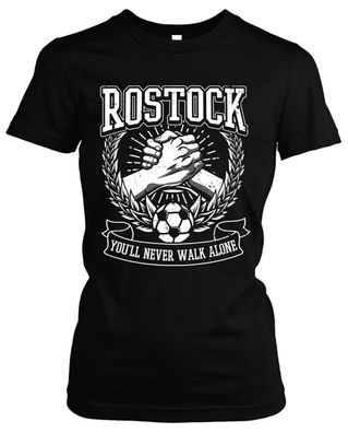 Alles für Rostock Damen Girlie T-Shirt | Fussball Ultras Geschenk Fan