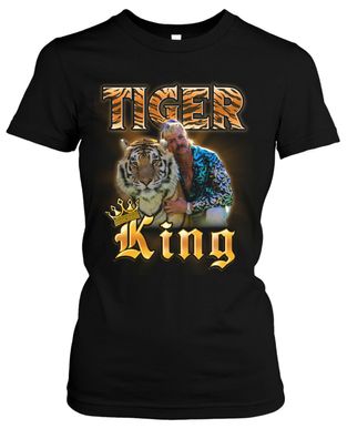 Tiger King Damen Girlie T-Shirt | Free Freiheit Joe Exotic Freedom Kult