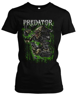 Predator Damen Girlie T-Shirt | Alien Science Fiction Horror Film Fun | M1