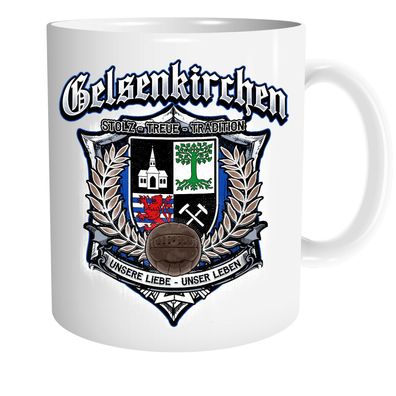 Für Immer Gelsenkirchen Tasse | Kaffeetasse Teetasse Geschenk Sport Fussball