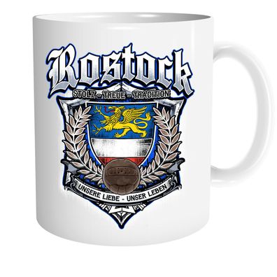 Für Immer Rostock Tasse | Kaffeetasse Teetasse Geschenk Sport Fussball Stadt