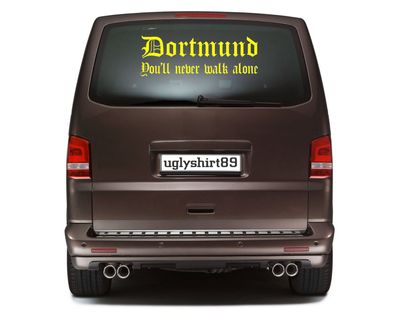 Dortmund Autoaufkleber 60 cm | Fussball | Sticker | Aufkleber | YNWA | Gelb