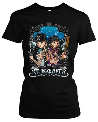 Ice Breaker Damen Girlie T-Shirt | Anna Pin Up Girl Rockabilly Elsa Königin