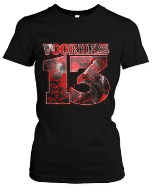 Bloody 13 Damen Girlie T-Shirt | Halloween Jason Horror Freddy Psycho