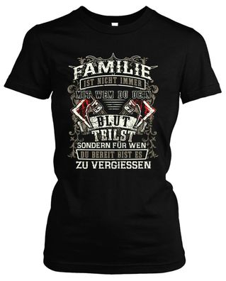 Familie Damen Girlie T-Shirt | Wikinger Odin Thor Vikings Walhalla Heimat