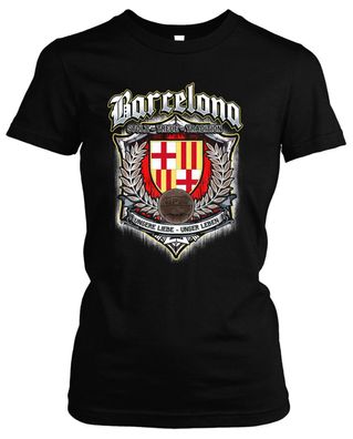 Für immer Barcelona Damen Girlie T-Shirt | Fussball Trikot Fan Geschenk Ultras