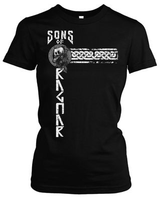 Sons of Ragnar Midgard Damen T-Shirt | Valhalla Vikings Odin Thor Germanen
