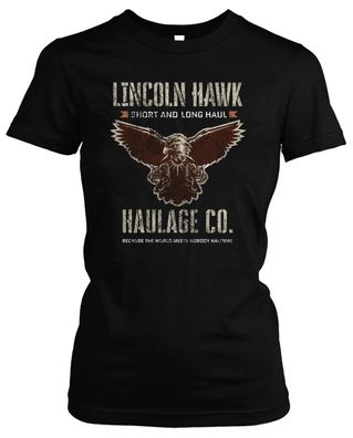 Lincoln Hawk Damen T-Shirt | Over the Top tshirt Stallone Sly 80s Shirt Girlie