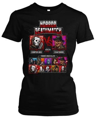 Horror Deathmatch Damen T-Shirt | Clown Freddy Myers Jason Halloween Girlie