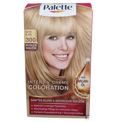 Poly Palette Haarfarbe 300 Natur Blond mit Argan Öl Natürliche Nude Töne Permanenter
