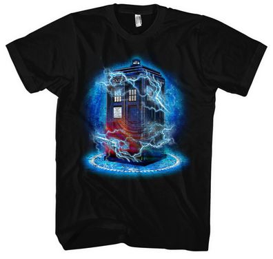 Police Box Männer Herren T-Shirt | Doctor Dalek Tardis Who Logo
