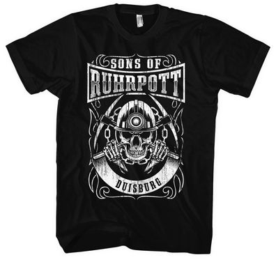 Sons of Ruhrpott Duisburg Männer T-Shirt | Fussball Ultras Anarchy | M12