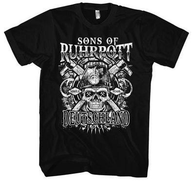 Sons of Ruhrpott Deutschland Männer T-Shirt | Fussball Ultras Anarchy | M14