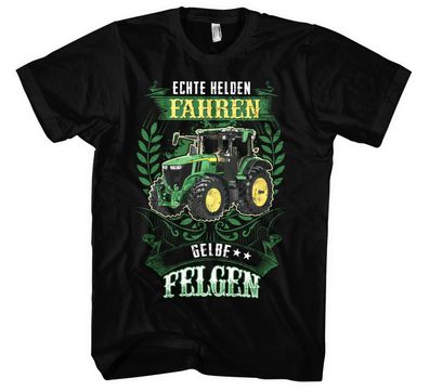 Gelbe Felgen Männer Herren T-Shirt | Landwirt Bauer Traktor Geschenk Trecker
