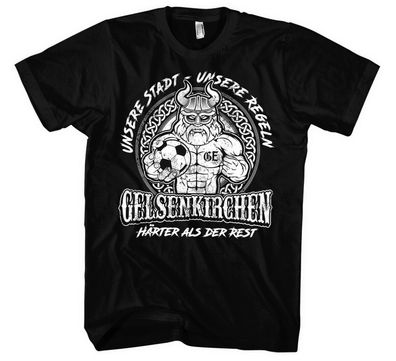 Unsere Stadt unsere Regeln Gelsenkirchen Herren T-Shirt | Fussball Ultras | M1