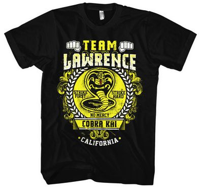Team Lawrence Männer Herren T-Shirt | Cobra Kai MMA Karate Miyagi Boxen Kung Fu