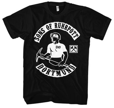 Sons of Ruhrpott Dortmund Männer Herren T-Shirt | Fussball Ultras Anarchy | M1