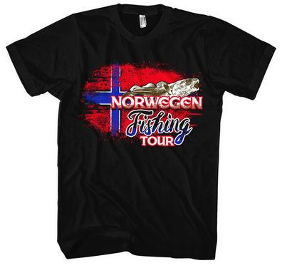 Norwegen Fishing Tour Männer Herren T-Shirt | Angler Angeln Carp Hunter | M4