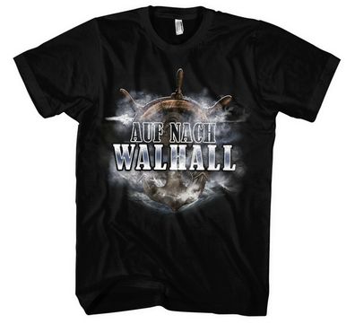 Auf nach Walhall Männer Herren T-Shirt | Odin Wikinger Walhalla Thor Germanen
