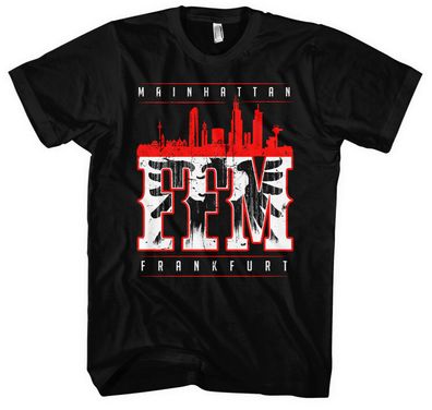 Mainhatten Herren T-Shirt | Frankfurt Fanartikel FFM Skyline Ultras | M1