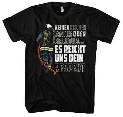 Feuerwehr Herren T-Shirt | Hero FFW Firefighter Freiwillige Held Geschenk | M17