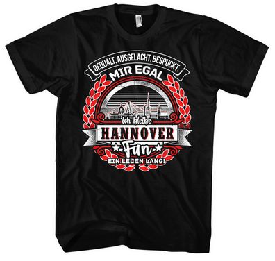 Ein Leben lang Hannover T-Shirt | Stadt Skyline Fussball Sport Hannover Shirt