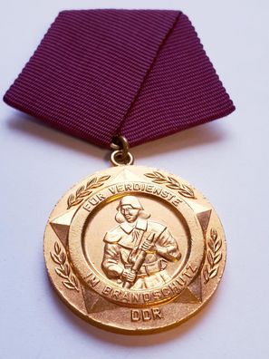 DDR MdI Medaille Für Verdienste im Brandschutz