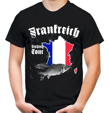 Frankreich Fishing Tour T-Shirt | Angler Geschenk Angeln Hecht Carp Hunter Jäger