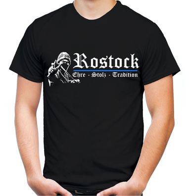 Rostock Ehre & Stolz Männer und Herren T-Shirt | Fussball Ultras Fan | M1