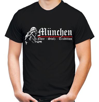 München Ehre & Stolz Männer und Herren T-Shirt | Fussball Ultras Fan | M1