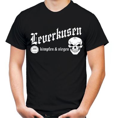 Leverkusen kämpfen & siegen Herren T-Shirt | Fussball Ultras Fan | M1