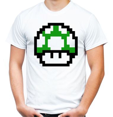 1 Up Retro T-Shirt | Mario Nintendo Gamer Super Fun Nerd SNES | M2