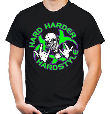 Hard Harder Hardstyle Männer T-Shirt | Musik Electro Minimal Deejay Hardcore M1