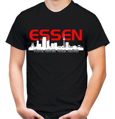 Essen Skyline Männer T-Shirt | Fussball Ultras Ruhrpott Geschenk Herren