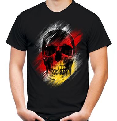 Deutschland Skull T-Shirt | Fussball WM 2018 Trikot Fan Weltmeisterschaft | M1