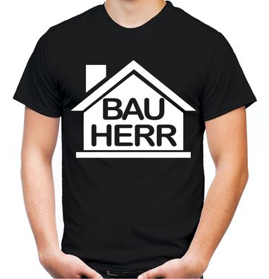 Bauherr Männer T-Shirt | Handwerker Party Herren Hausmeister Werkzeug
