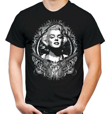Marilyn Monroe Männer T-Shirt | Tattoo Rockabilly Rock Punk Filmstar | M3