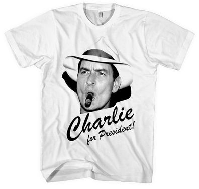 Charlie for President Männer T-Shirt | Charlie Sheen Vintage Two And a Half Man