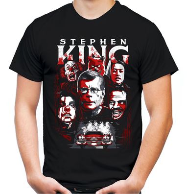 Stephen King Männer T-Shirt | Horror Clown Pennywise Christine Shining Es Misery