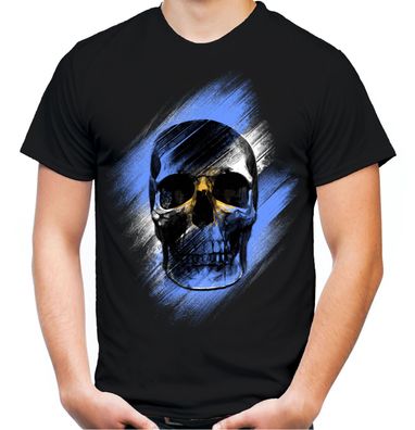 Argentina Skull T-Shirt | Argentinien Flag Trikot Ultras WM Fussball Totenkopf